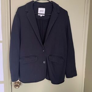 Aerie Women's Black Cotton Blazer Jacket